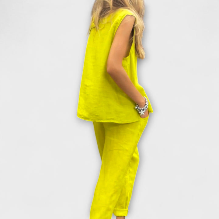 Džennifera - Brīvs kokvilnas-lina apģērbs