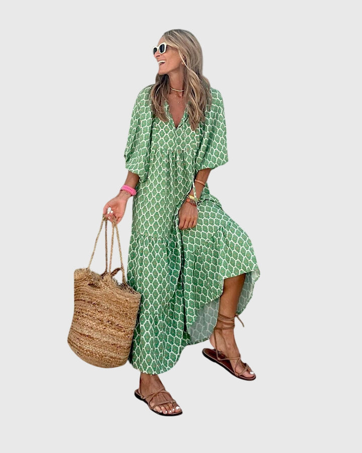 Sarah™ - Boho Maxi Kleita