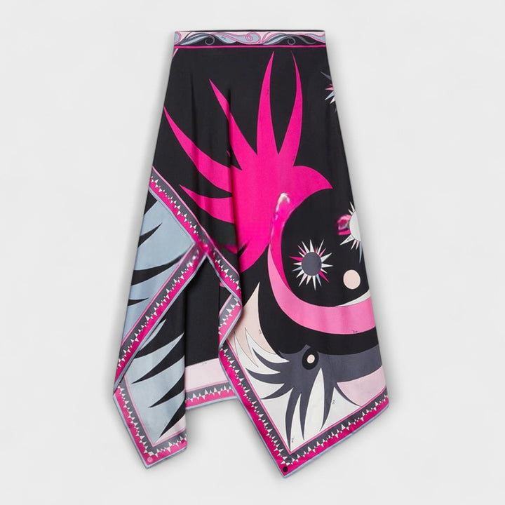 Everly - Sada halterneck tops un asimetrisks midi svārks