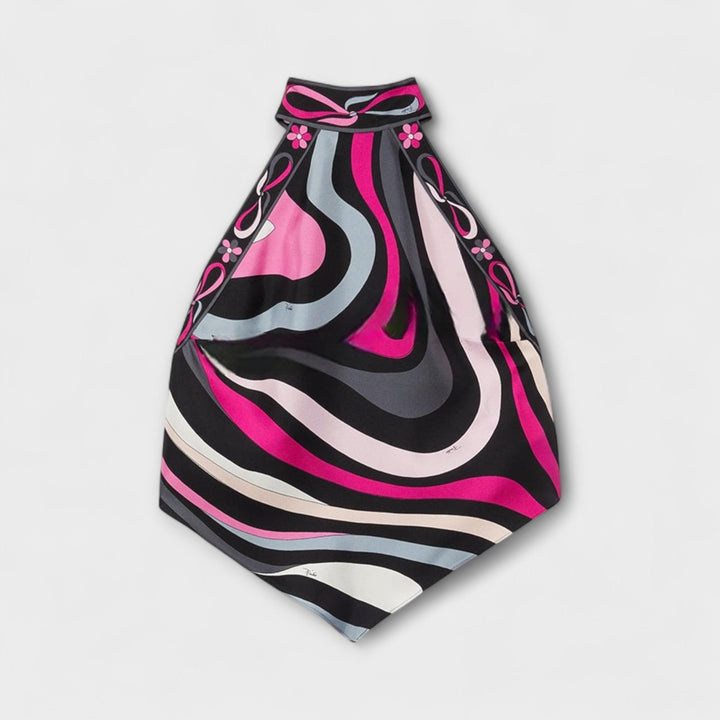 Everly - Sada halterneck tops un asimetrisks midi svārks