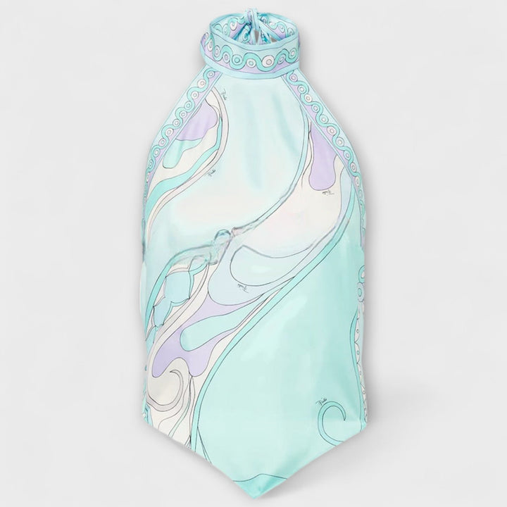 Everly - Sada halterneck tops un asimetrisks midi svārks