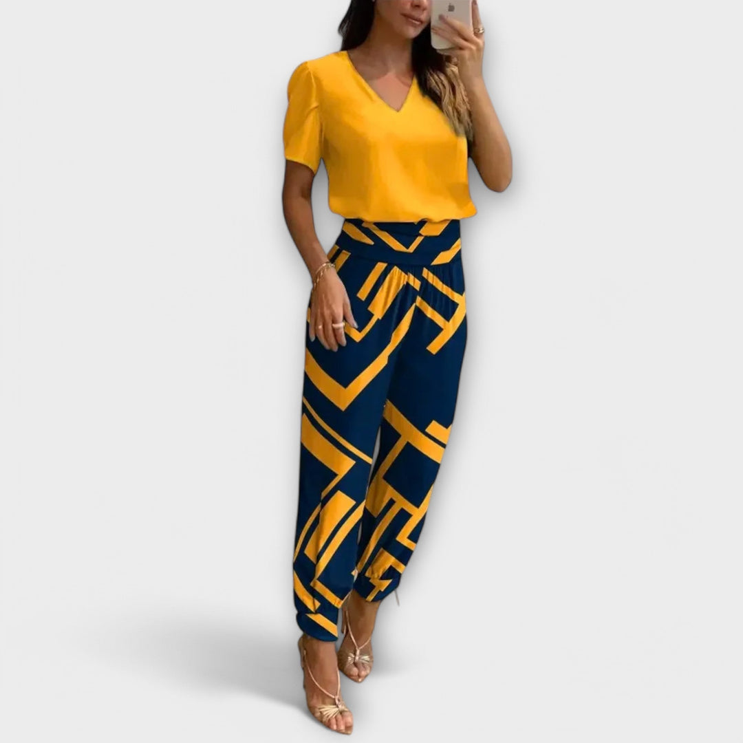 Irmelin – Elegants komplekts ar topu un biksēm