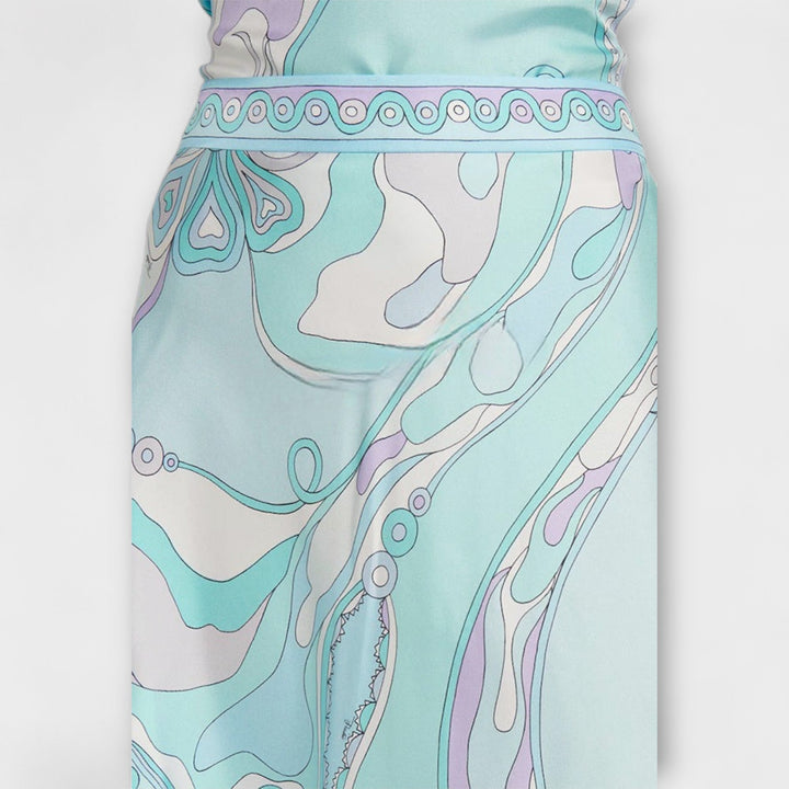 Everly - Sada halterneck tops un asimetrisks midi svārks