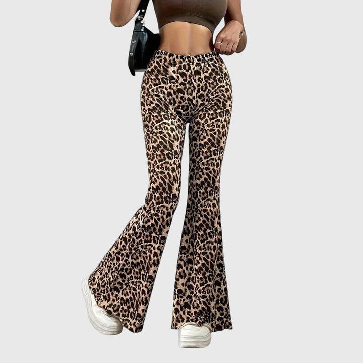 Leoparda Bootcut Bikses
