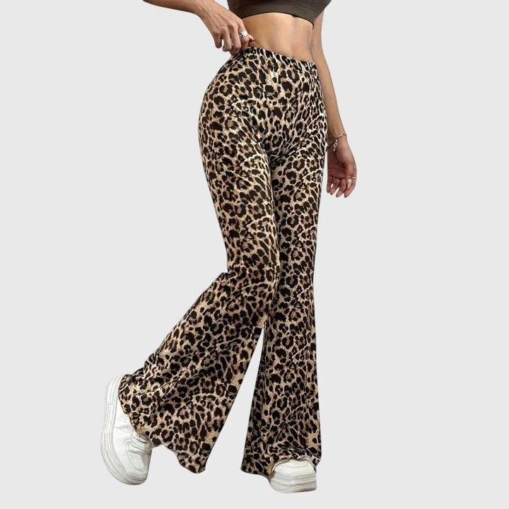 Leoparda Bootcut Bikses