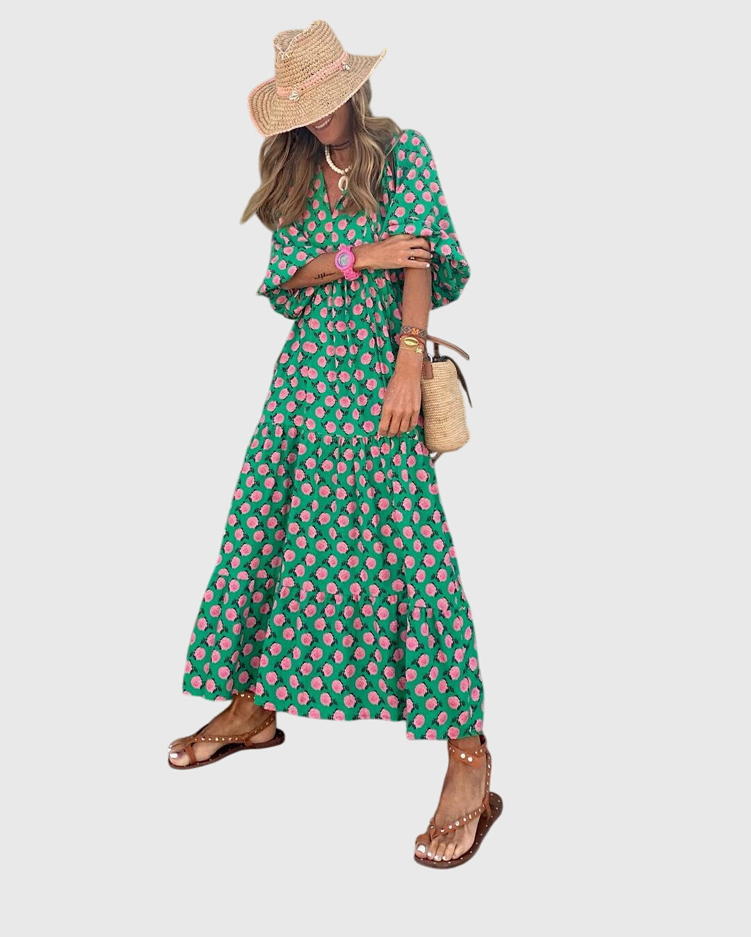 Sarah™ - Boho Maxi Kleita