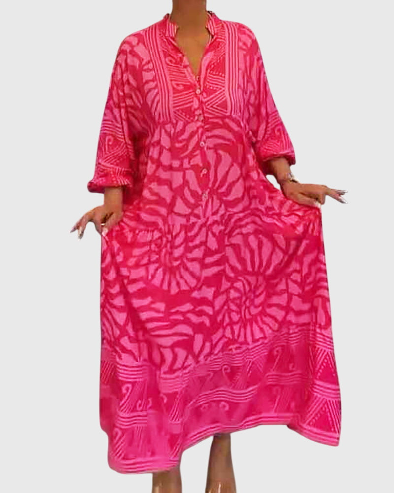 Mckinley™ | Maxi Kleita ar Elegantu Druku