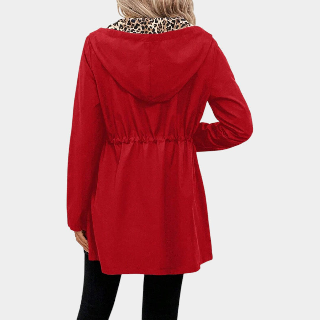 Elīna – Divpusēja jaka ar dzīvnieku raksta oderi