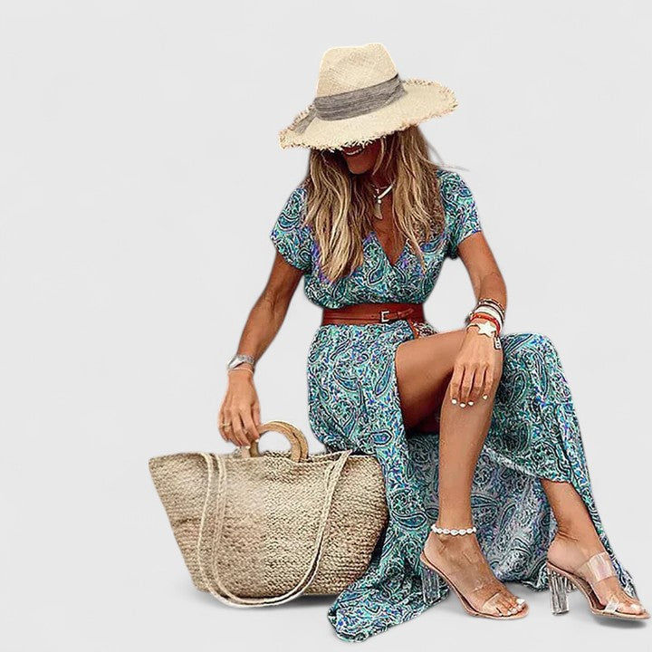 Lorraine | Stilīga Boho Maxi Kleita